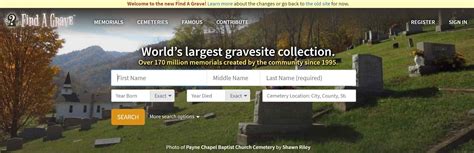 find a grave site